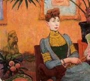 Emile Schuffenecker Portrait de Madame Champsaur painting
